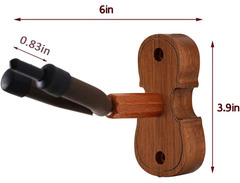 Rinastore Rosewood MA-R5 Violin Wall Hanger image 3