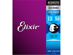 Elixir Acoustic 80/20 Bronze - POLYWEB Coating 13-56 image 3