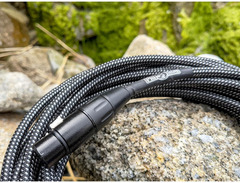 Pig Hog Black & White Woven Mic Cable, 20FT XLR image 2