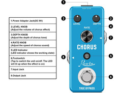 Rowin LEF-304 Guitar Analog Chorus Pedal image 2