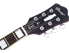 Grote 335 Style Jazz Electric Guitar Flame Maple top Semi-Hollow Body Matte Finished P90 Pickups image 4