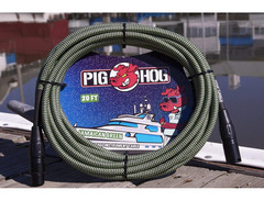 Pig hog “Jamaican green” woven mic cable image 2
