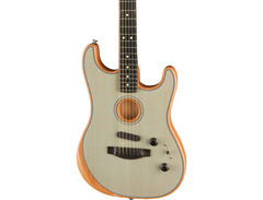 Fender Acoustasonic Stratocaster Acoustic-electric Guitar - Transparent Sonic Blue image 3