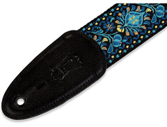 Levy's M8 2" Jacquard Weave Vintage Hootenanny Guitar Strap - Funky Blue #4 image 2