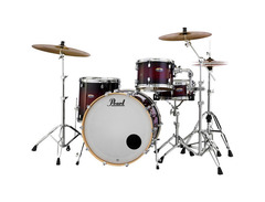 Pearl Drums Decade 7 piece - Gloss Deep Red Burst image 3