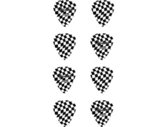 Fender 351 Heavy Celluloid Picks - Checkerboard image 4