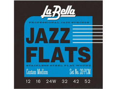 La Bella 20PCM Jazz Flats - Custom Medium 12-52 image 4