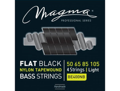 Magma Strings Electric Bass Strings Light - Flat Black Nylon Tapewound image 2
