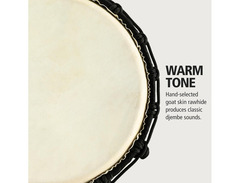 Meinl Percussion Rope Tuned Headliner Series Wood Djembe - 10 inch image 4