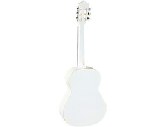 Ortega Guitars 6 String Family Series 3/4 Size Nylon Classical Guitar, White Gloss image 2