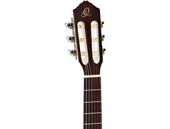 Ortega Guitars 6 String Family Series 3/4 Size Nylon Classical Guitar, White Gloss image 3