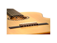 Ortega Guitars 6 String Family Series 3/4 Size Nylon Classical Guitar, White Gloss image 4