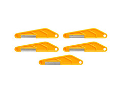 MusicNomad MN673 5-piece Bass Guitar Diamond Coated Nut File Set image 2