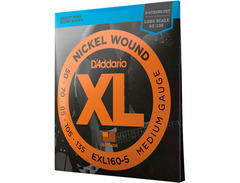 D'Addario EXL160-5 Medium Nickel Wound Long Scale Bass Strings - .050-.135 image 3
