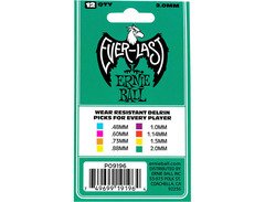 Ernie Ball Everlast Guitar Picks 2.00mm Teal 12-Pack image 3