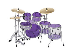 Remo Powerstroke P3 Colortone Purple Bass Drumhead - 22 inch image 3