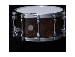 Tama Starphonic Walnut Snare Drum - 7 x 14 inch - Gloss Black Walnut Burl image 2