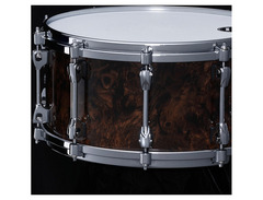 Tama Starphonic Walnut Snare Drum - 7 x 14 inch - Gloss Black Walnut Burl image 3
