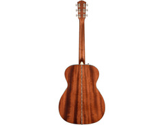 Fender Paramount PO-220E All Mahogany Orchestra Acoustic-electric Guitar - Aged Cognac Burst image 2