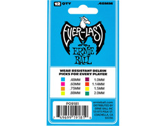 Ernie Ball Everlast Guitar Picks .48mm Blue 12-Pack image 3