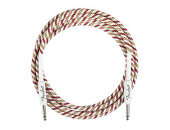 Fender Yuletide 10'' Instrument Cable - Red/Green image 2