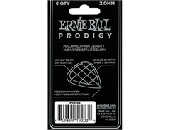 Ernie Ball Prodigy Guitar Picks 2.0 mm White Mini 6-pack image 3