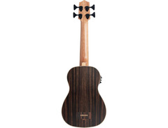Kala U-Bass Fretless Acoustic-Electric Bass Ukulele - Striped Ebony image 2