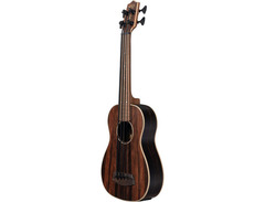 Kala U-Bass Fretless Acoustic-Electric Bass Ukulele - Striped Ebony image 3