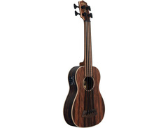 Kala U-Bass Fretless Acoustic-Electric Bass Ukulele - Striped Ebony image 4