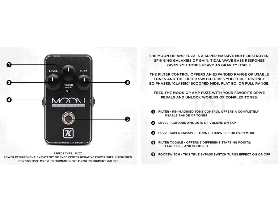 Keeley Moon Op Amp Fuzz - What To Know & Where To Buy | Equipboard