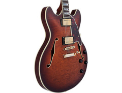 D'angelico Excel Dc Xt Semi-Hollow Electric Guitar With Stopbar Tailpiece image 3