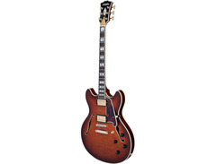 D'angelico Excel Dc Xt Semi-Hollow Electric Guitar With Stopbar Tailpiece image 4