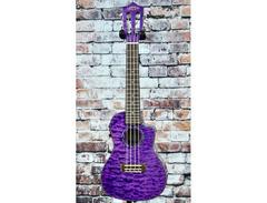 Lanikai QM-PUCET Tenor Ukulele with Cutaway & Electronics - Purple Stain image 2