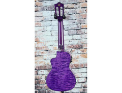 Lanikai QM-PUCET Tenor Ukulele with Cutaway & Electronics - Purple Stain image 3