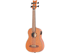 Ortega Lizard Series LIZZY-BS-GB-L Left-Handed Uke Bass Mahogany image 4
