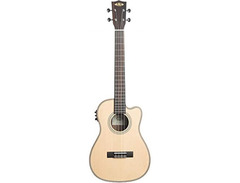 Kala KA-SSEBY-B-CE Baritone Ukulele, Striped Ebony image 4