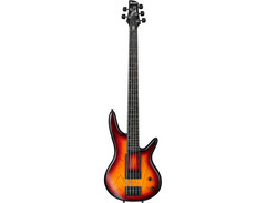 Ibanez Gary Willis Signature GWB205 Fretless Bass Guitar - Tequila Sunrise Flat image 3