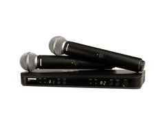 Shure BLX288/SM58 Dual Channel Wireless Handheld Microphone System - H10 Band image 2