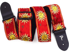 Perri's Jacquard Guitar Strap Red Suns image 2