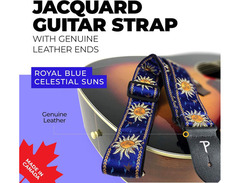 Perri's Jacquard Guitar Strap Blue Suns image 4
