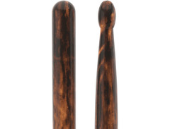 Promark Classic Forward 747 FireGrain Drumsticks - Hickory -5A - Wood Tip image 3