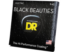 Dr Strings Extra Life Bke-9 Black Beauties Lite Coated Electric Guitar Strings image 2