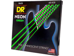 DR Strings NGB-45 Hi-Def Neon Green K3 Coated Bass Strings - (45-105) image 3