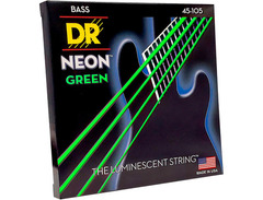 DR Strings NGB-45 Hi-Def Neon Green K3 Coated Bass Strings - (45-105) image 4