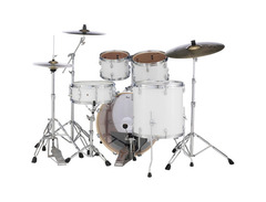 Pearl Export EXX728DB/C 8-piece Double Bass Drum Set with Snare Drum - Pure White image 2
