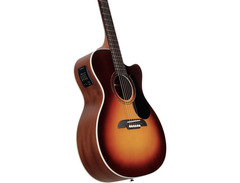 Alvarez Rf26ce Om/Folk Acoustic-Electric Guitar Sunburst image 4