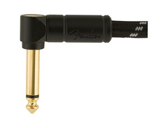 Fender 0990820095 Deluxe Series Right Angle to Right Angle Instrument Cable - 1 foot Black Tweed image 2