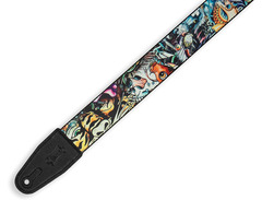 Levy's MP2TAT 2-inch Poly Tattoo Guitar Strap - New School image 2