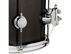 DW Collector's Series Metal Snare Drum - 7 x 13 inch - Satin Black Over Brass image 2