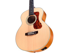 Guild Jumbo Junior, Flamed Maple Acoustic-Electric Guitar - Antique Blonde Satin image 4